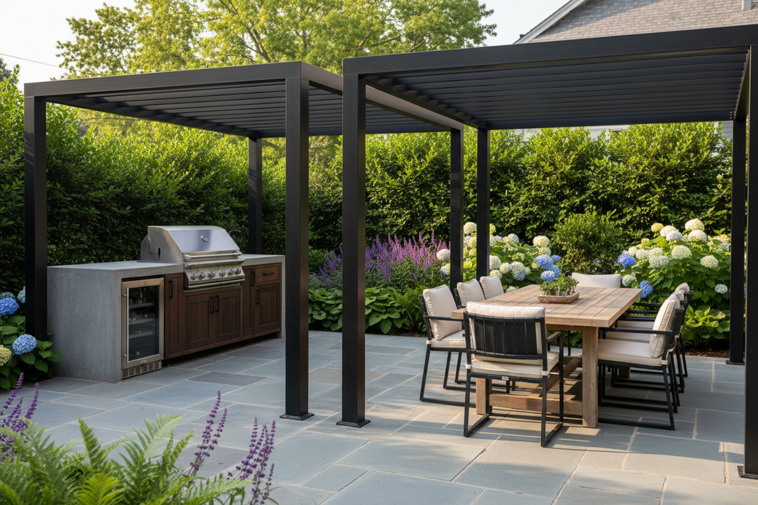 How to Create a Cozy Backyard Lounge Space (Pergola + Gazebo Ideas)