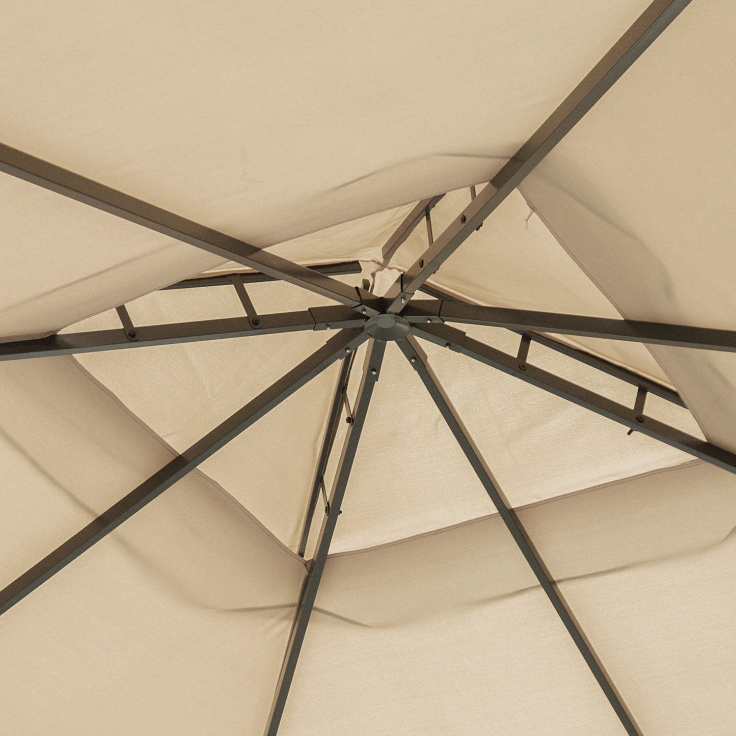 10 ft x 10 ft Aluminum Gazebo, Khaki