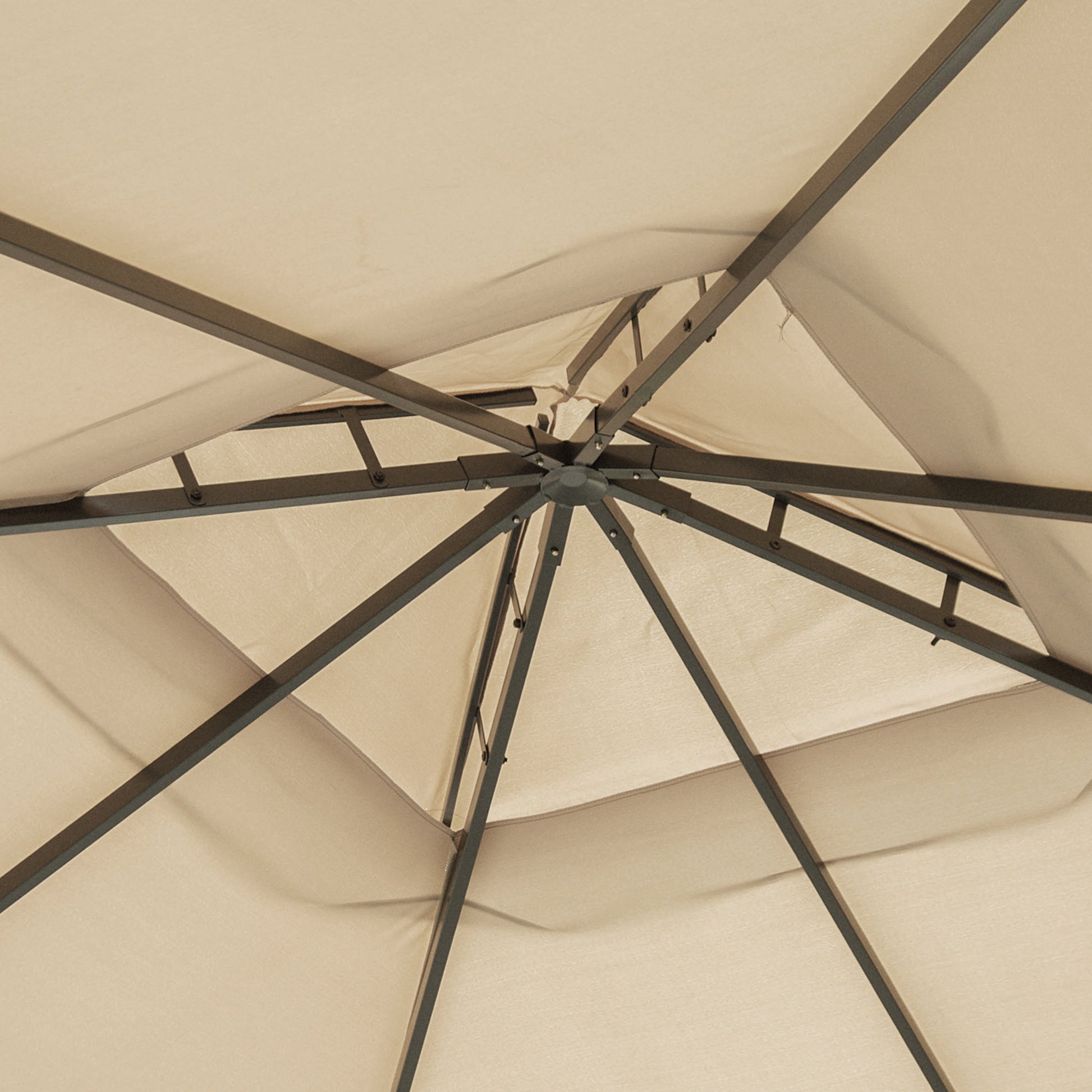 10 ft x 10 ft Aluminum Gazebo, Khaki
