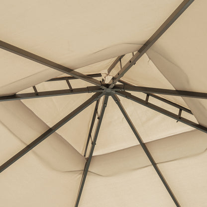 10 ft x 10 ft Aluminum Gazebo, Khaki