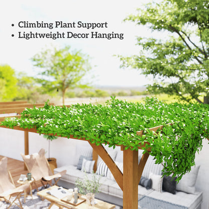 20 ft x 10 ft Wood Gazebo, Dark Brown