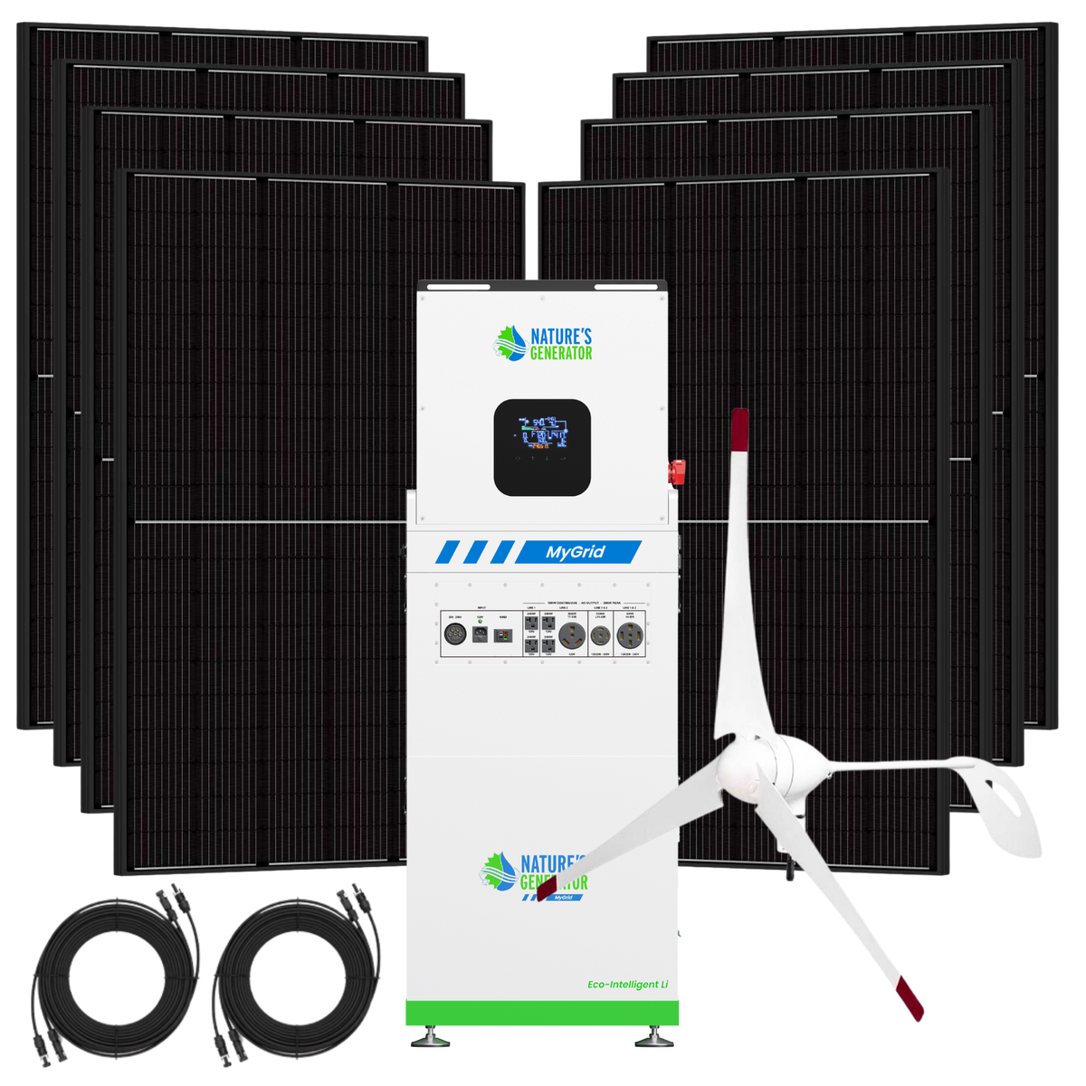 Nature’s Generator MyGrid 10K Gen 2 Solar and Wind Generator for Home