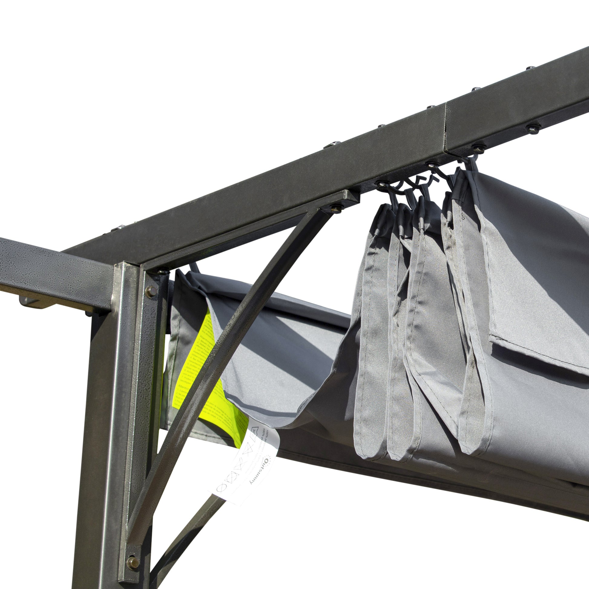 10 ft x 10 ft Metal Gazebo, Gray