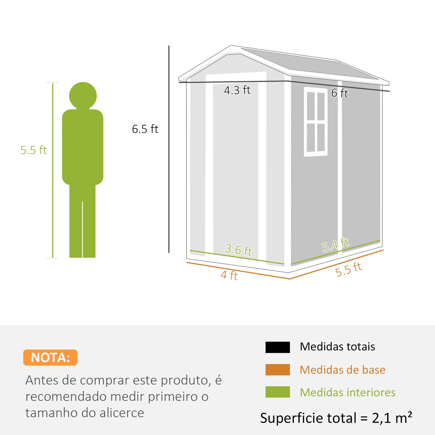 6 ft x 4 ft Plastic Storage Shed with Floor, Gray