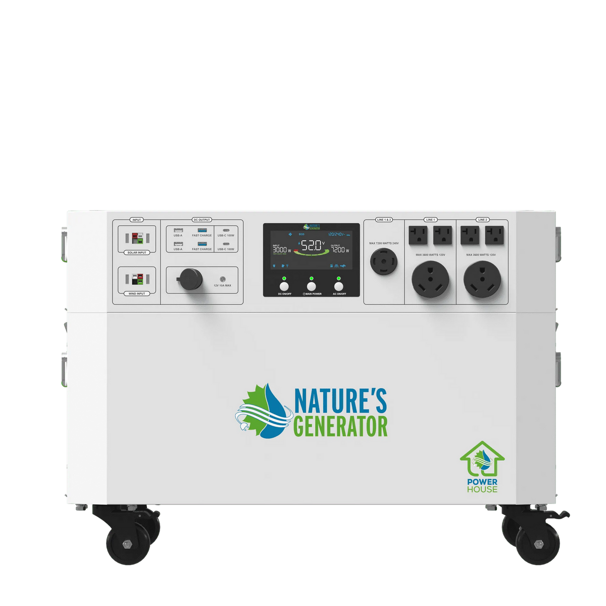 Nature’s Generator Powerhouse Gen 2 Whole Home Generator front view