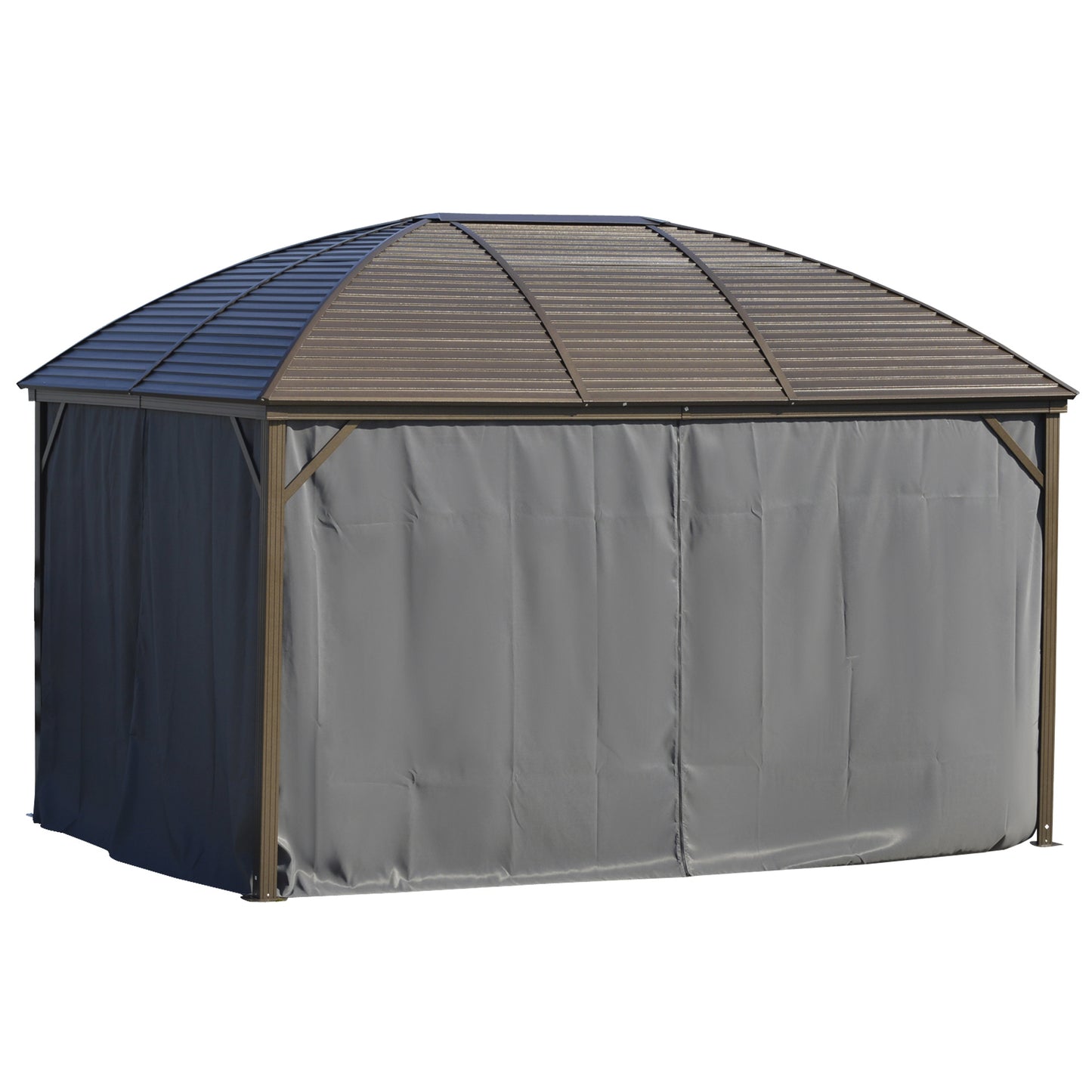 10 ft x 13 ft Aluminum Gazebo, Gray