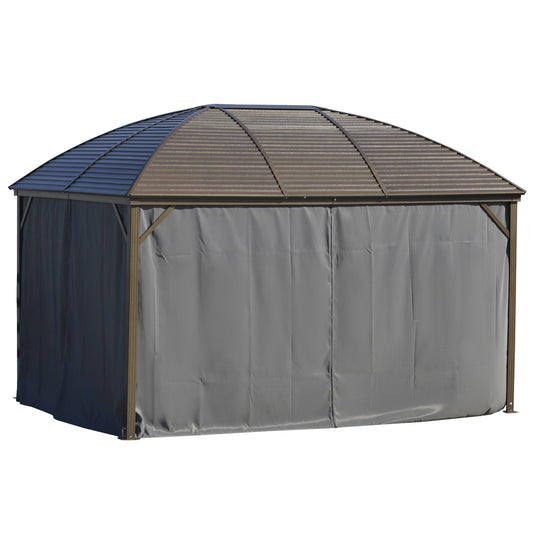 10 ft x 13 ft Aluminum Gazebo, Gray