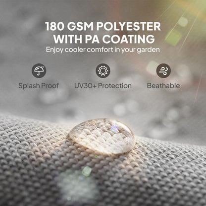 10 ft Fabric Pergola, Light Gray