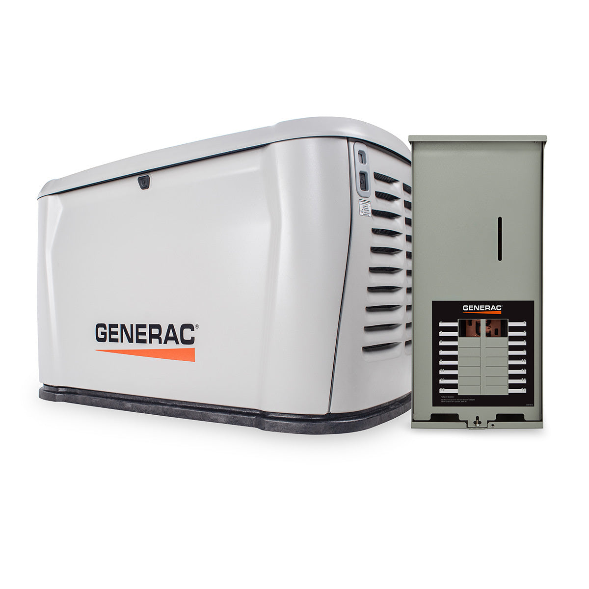 Generac 7321 10/9kW standby generator and transfer switch