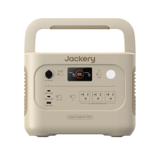Jackery Explorer 1000 v2 portable power station in Dune White