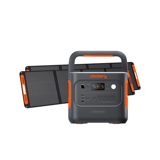 Jackery Explorer 2000 v2 with two SolarSaga 200W panels