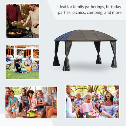 10 ft x 13 ft Aluminum Gazebo, Gray