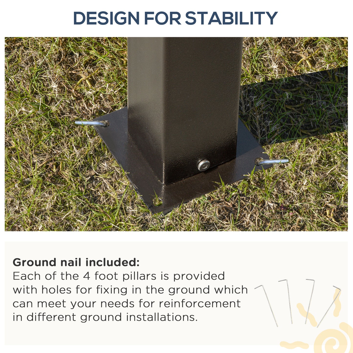10 ft x 12 ft Metal Gazebo with Adjustable Height, Dark Brown