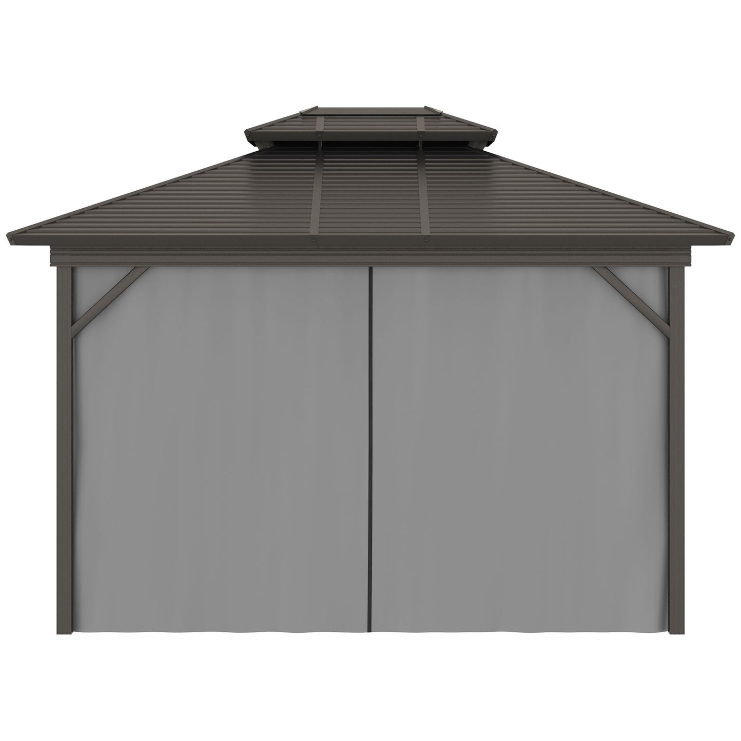 10 ft x 12 ft Metal Gazebo, Gray