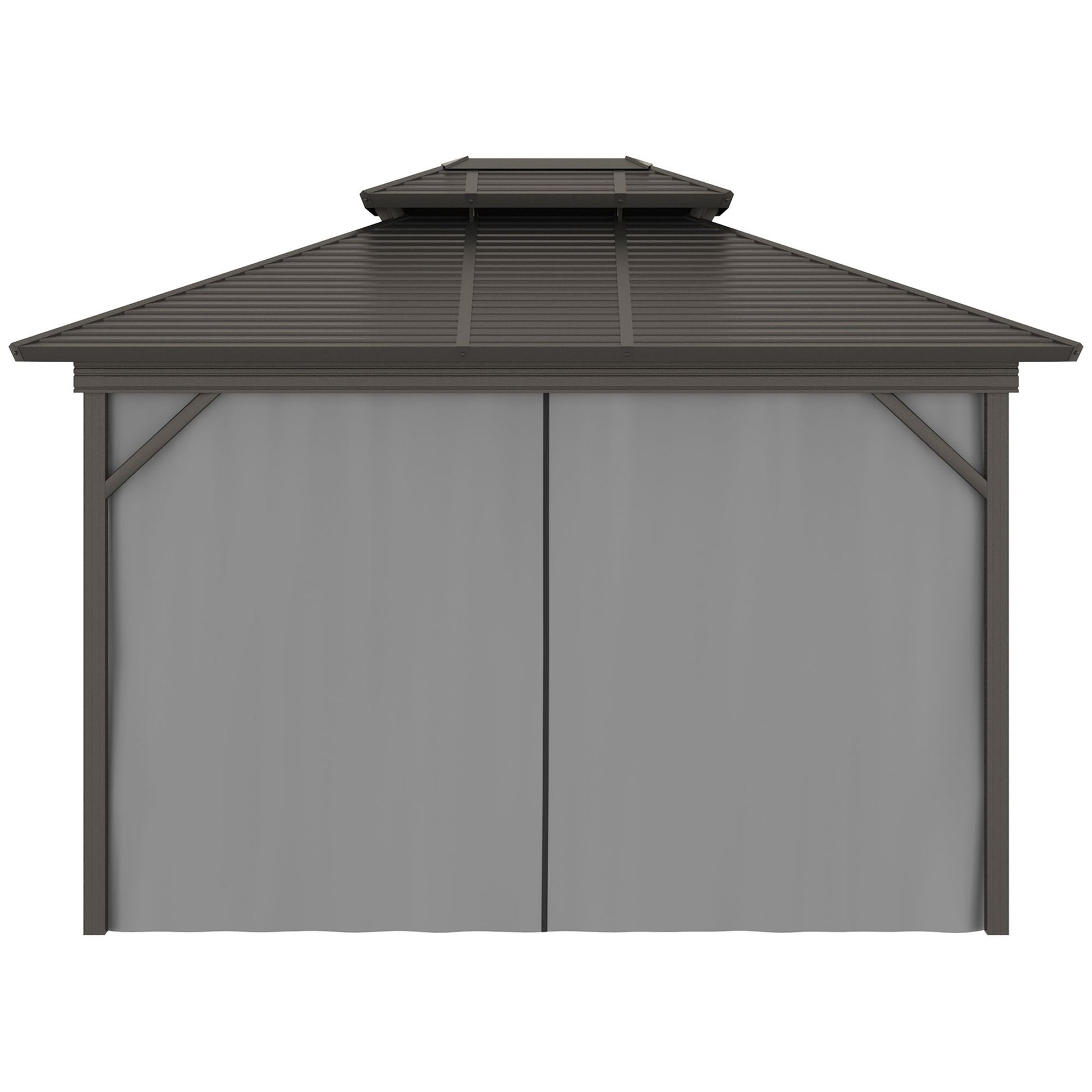 10 ft x 12 ft Metal Gazebo, Gray