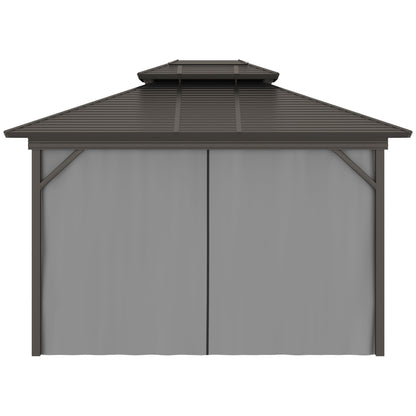 10 ft x 12 ft Metal Gazebo, Gray