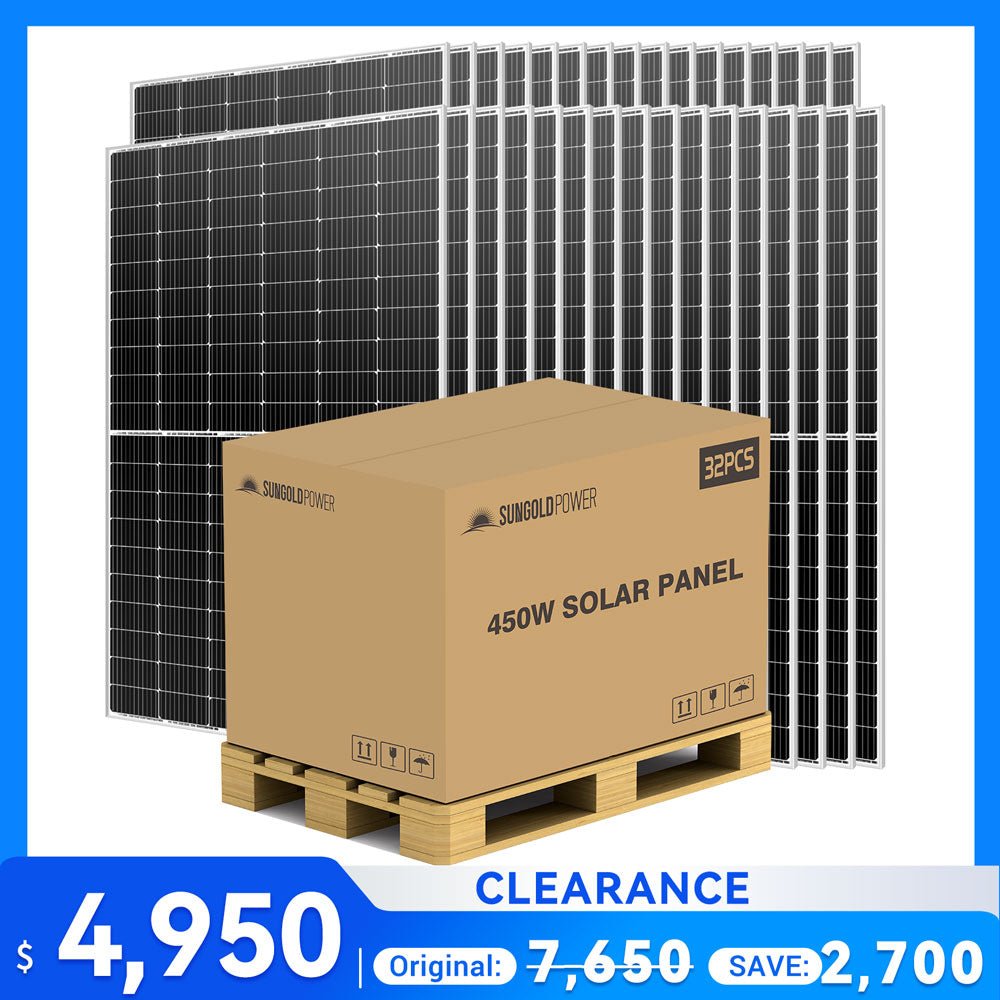 SunGoldPower 450W solar panel full pallet