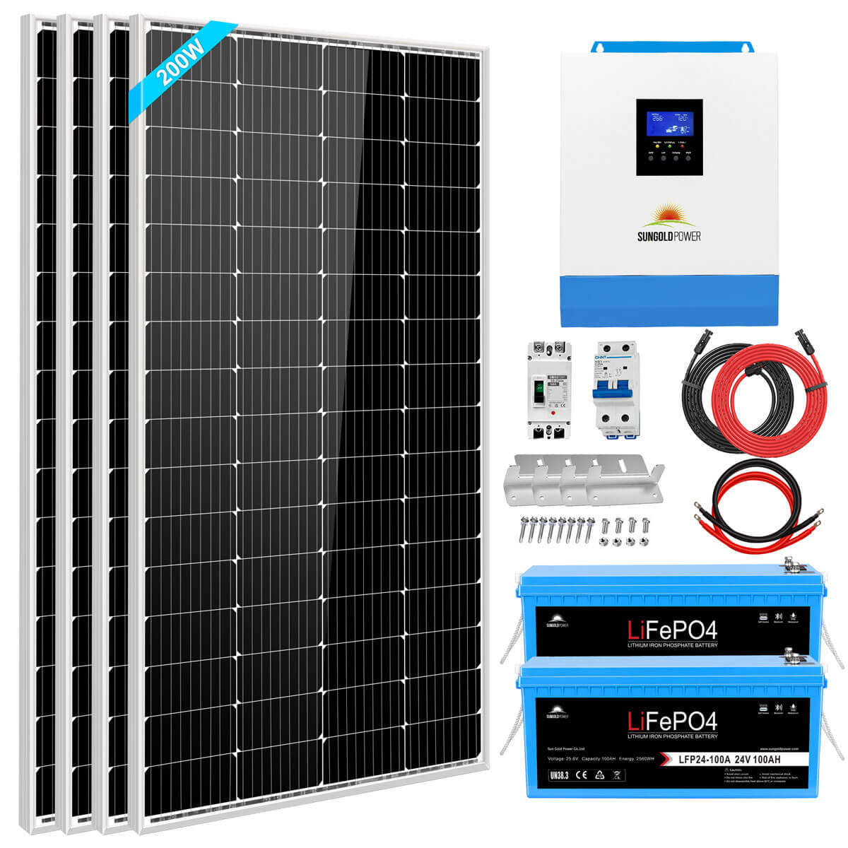 SunGoldPower 3 kW solar backup kit
