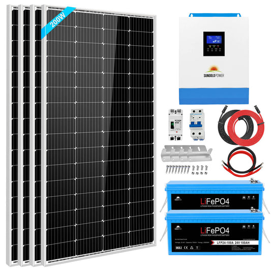 SunGoldPower 3 kW solar backup kit