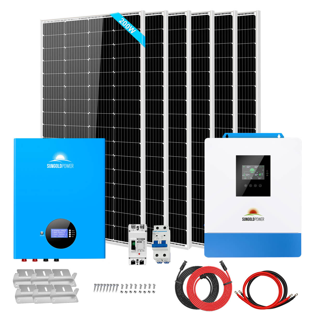 SunGoldPower 5 kW 5.12 kWh off-grid solar kit