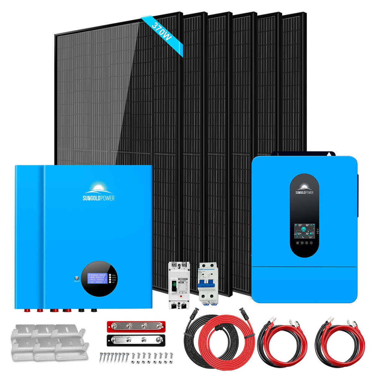 SunGoldPower 6.5 kW 10.24 kWh off-grid solar kit