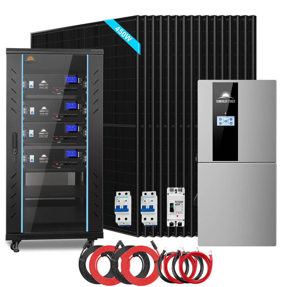 11.4kW 48V Split-Phase Hybrid Solar Kit – 20.48kWh Lithium Battery image 1