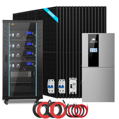 11.4kW 48V Split-Phase Hybrid Solar Kit – 20.48kWh Lithium Battery image 1