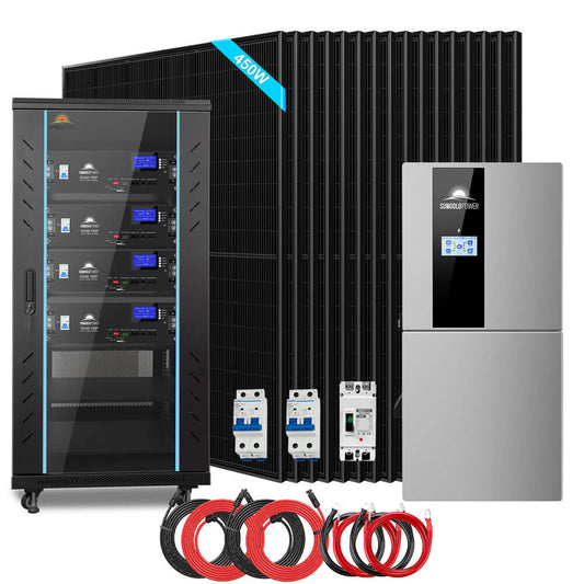 11.4kW 48V Split-Phase Hybrid Solar Kit – 20.48kWh Lithium Battery image 1