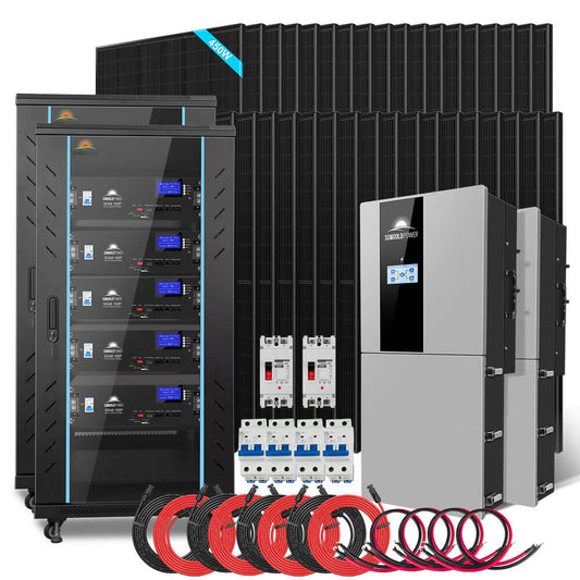 11.4kW 48V Split-Phase Hybrid Solar Kit – 51.2kWh Lithium Battery image 1