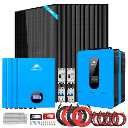 13kW Off-Grid Solar Kit with 20.48kWh Battery & 12 × 370W Panels image 1
