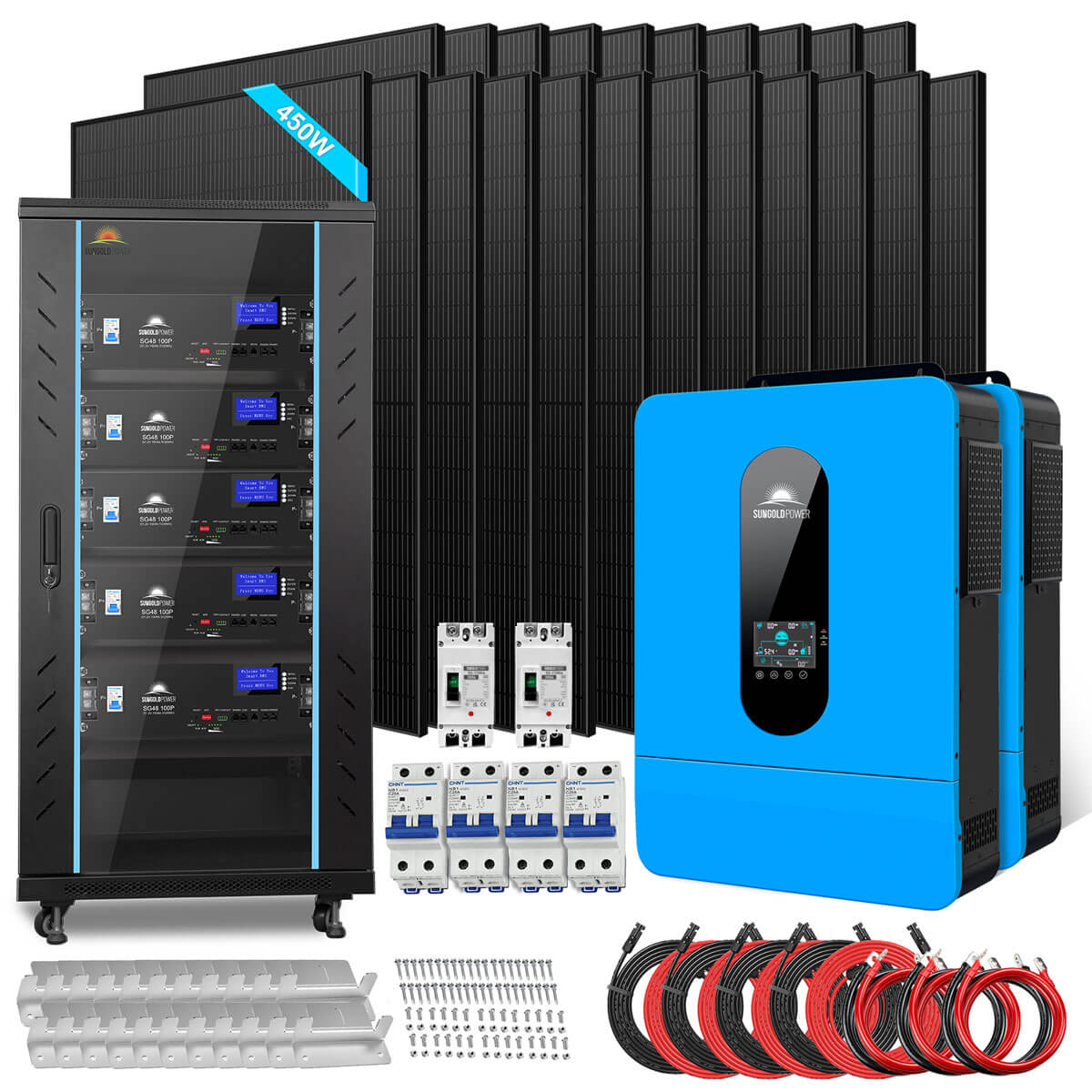 13kW Off-Grid Solar Kit with 25.6kWh Battery & 22 × 450W Panels image 1