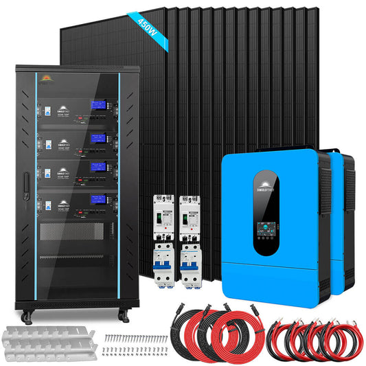13kW Off-Grid Solar Kit with 20.48–25.6kWh Battery & 450W Panels image 1