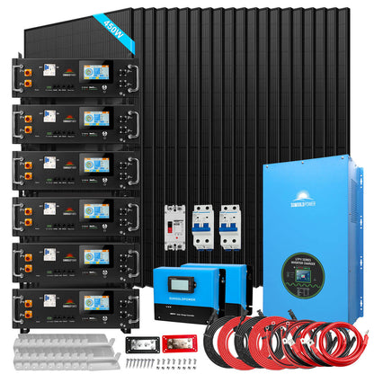 15kW Off-Grid Solar Kit with 30.72kWh LiFePO4 Battery & 20 × 450W Panels image 1