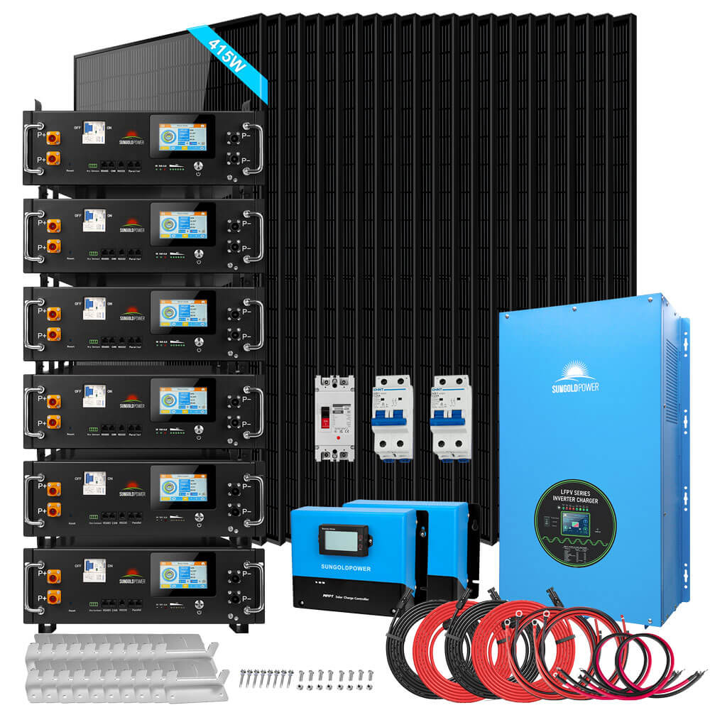 15kW Off-Grid Solar Kit with 30.72kWh LiFePO4 Battery & 20 × 450W Panels image 2