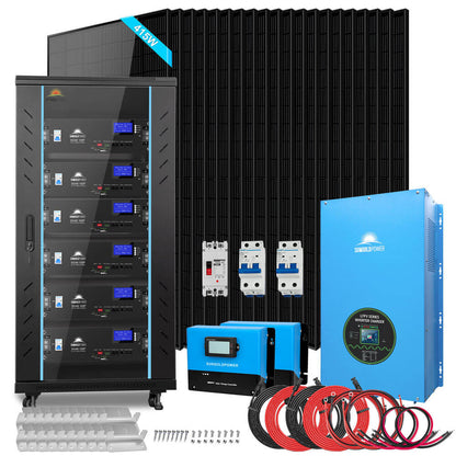 15kW Off-Grid Solar Kit with 30.72kWh LiFePO4 Battery & 20 × 450W Panels image 3