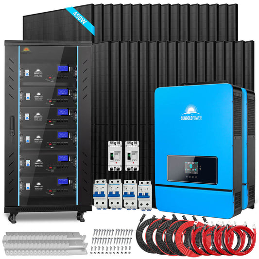 20kW Off-Grid Solar Kit with 32 × 450W Panels & 30.72–32.14kWh Battery image 1
