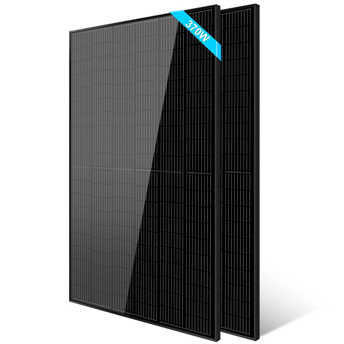 370W Mono Black PERC Solar Panel – UL 61730 & CEC Listed image 1