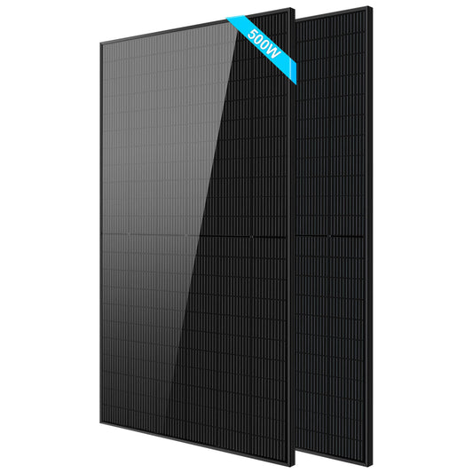 500W Mono Black PERC Solar Panel – UL 61730 & CEC Listed image 1