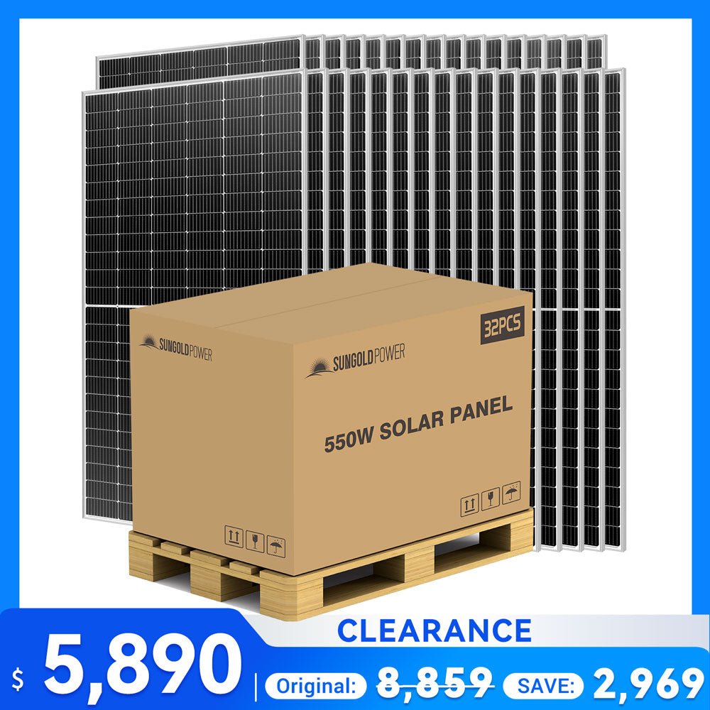 550W Mono PERC Solar Panel Full Pallet (32 Panels) – UL 61730 & CEC Listed image 1