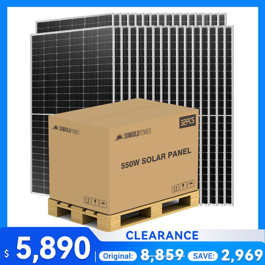550W Mono PERC Solar Panel Full Pallet (32 Panels) – UL 61730 & CEC Listed image 1