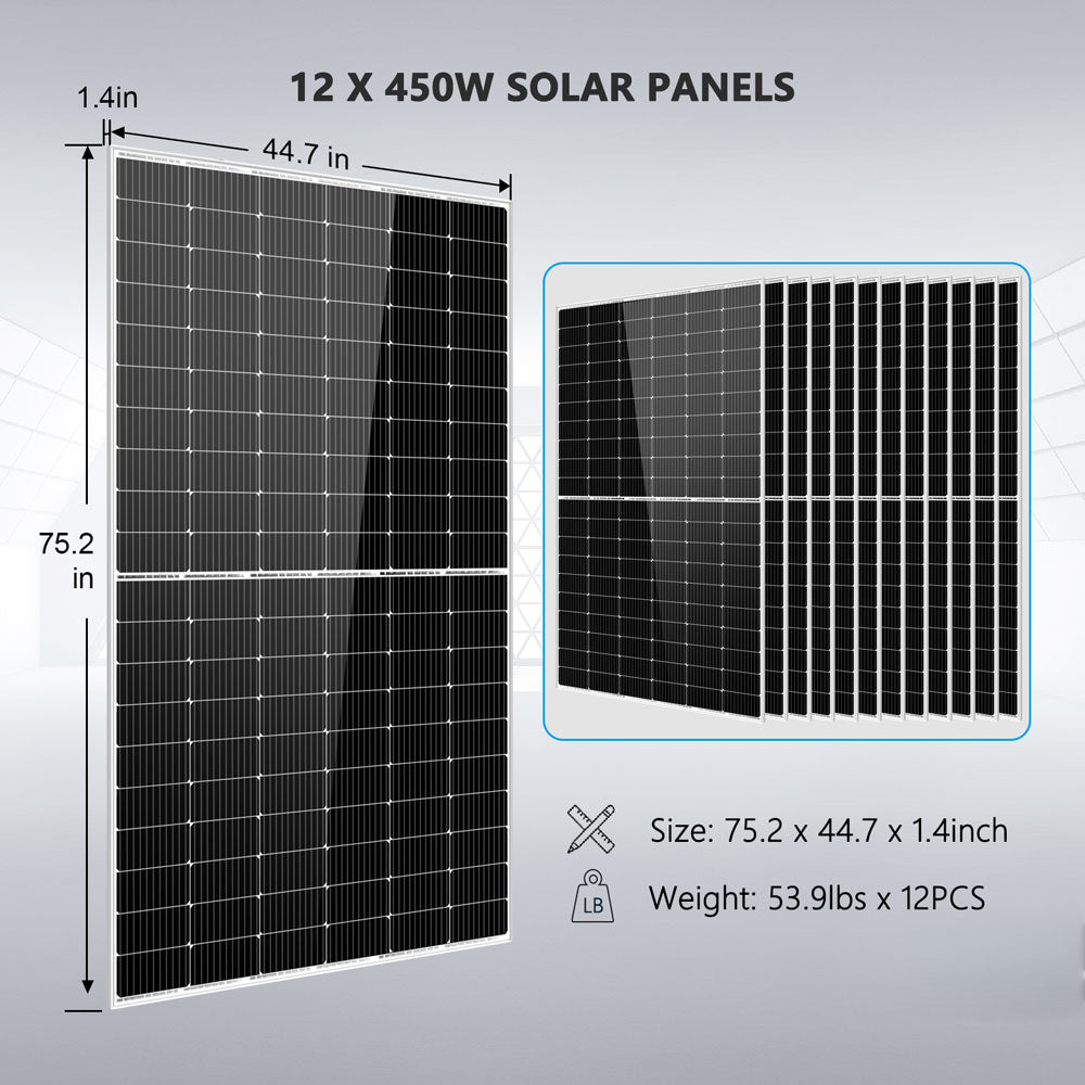8kW Complete Off-Grid Solar Kit with 10.24kWh LiFePO4 Battery & 5.4kW Solar Array image 3
