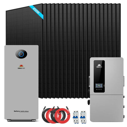 12kW Hybrid Solar Kit with PowerMax Battery & Solar Panels image 1