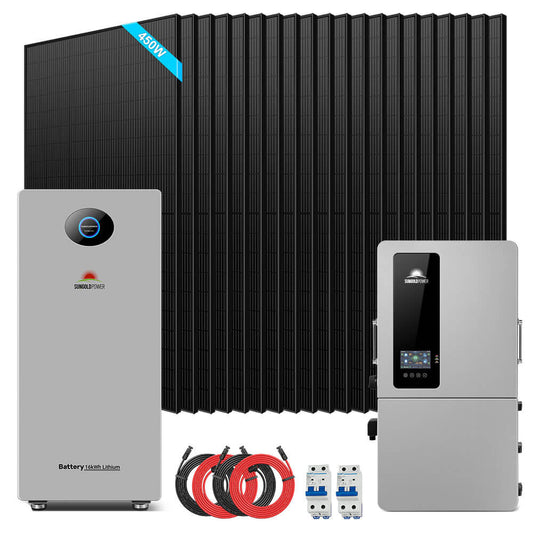 12kW Hybrid Solar Kit with PowerMax Battery & Solar Panels image 1