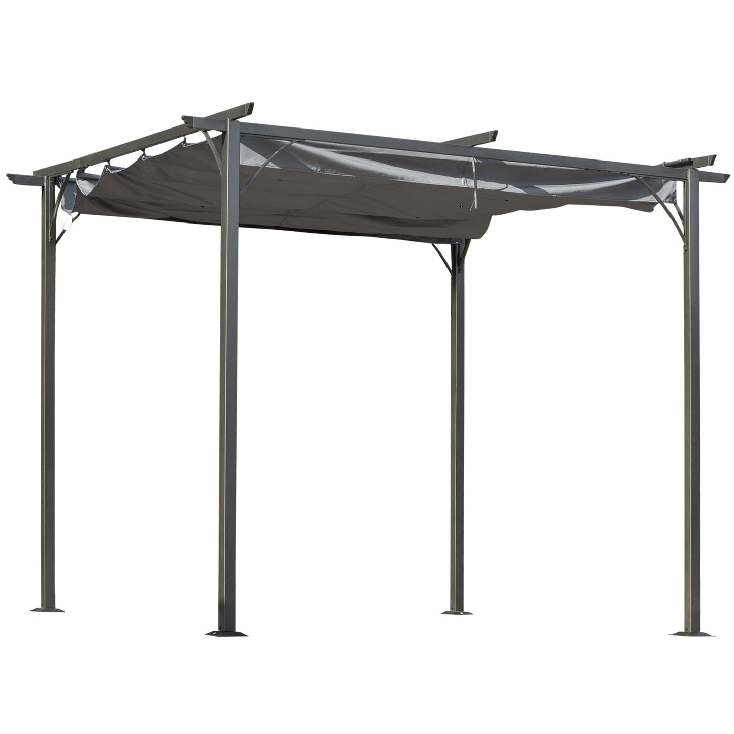 10 ft x 10 ft Metal Gazebo, Gray