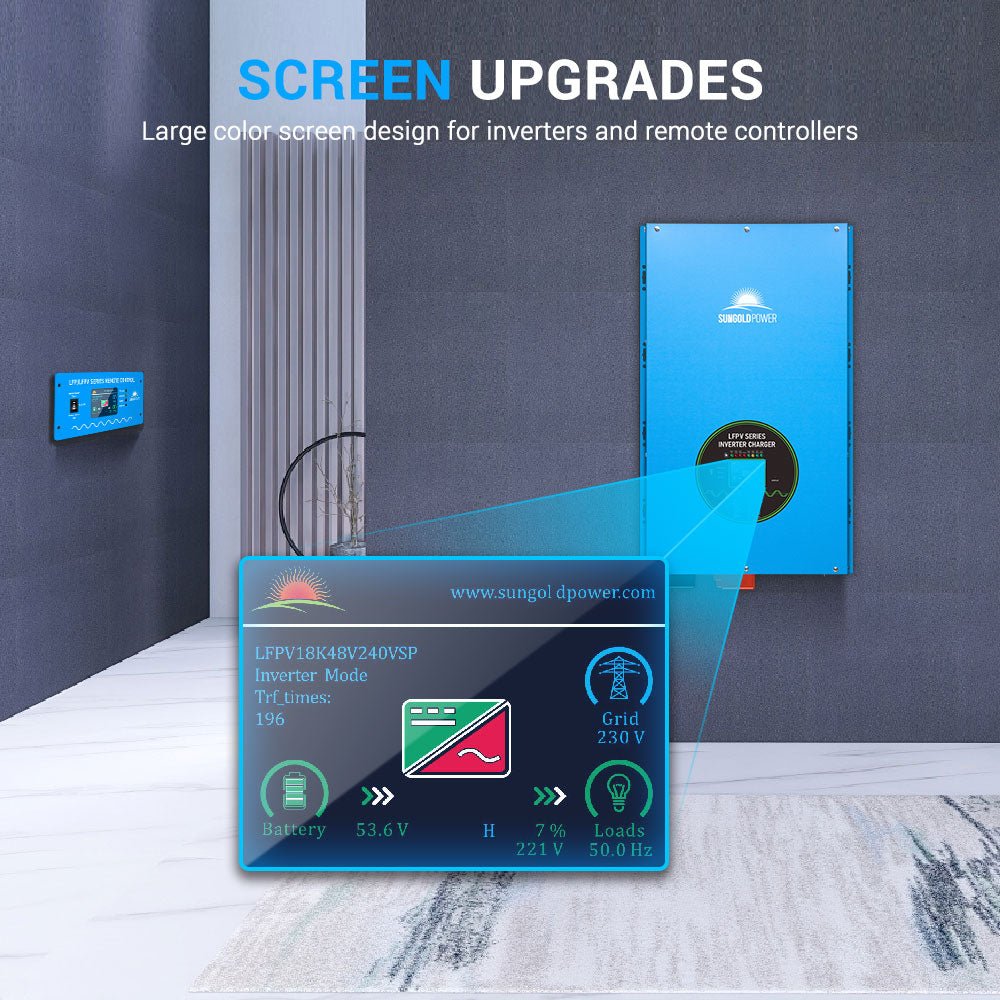 SunGoldPower 12000W inverter charger specifications