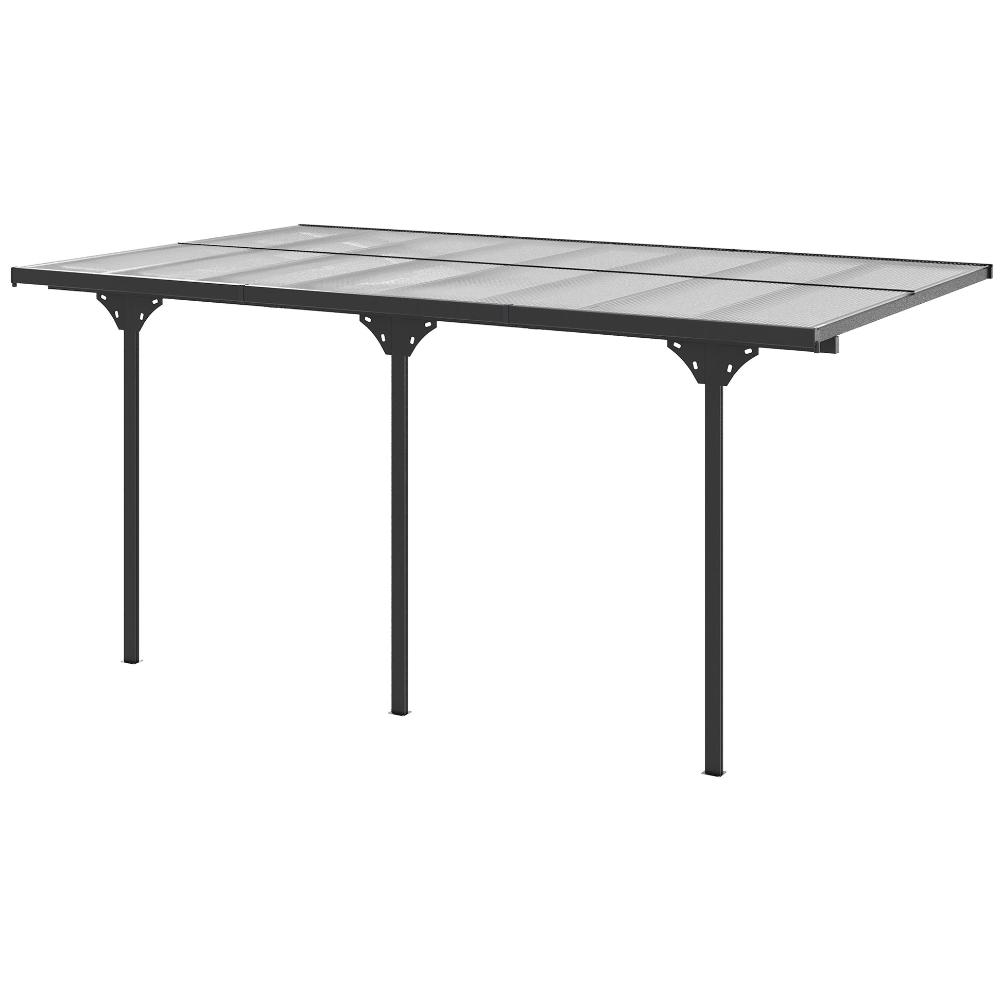 16.5 ft x 10 ft Aluminum Gazebo, Gray